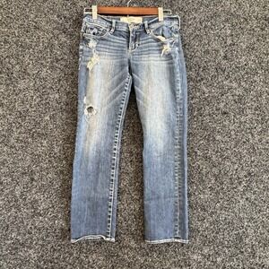 Abercrombie &‎ Fitch Perfect Stretch Distressed Denim Jeans Women's 2R W28 L24.5